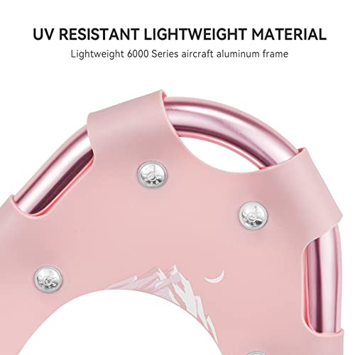 Alps 14/17/21/25/30 Inch Lightweight Snowshoes For Women Men Youth Kids, Light Weight Aluminum Alloy Terrain Snow Shoes With Pair Antishock Trekking Poles, Free Carrying Tote Bag (Peach, 25'') #TOP3