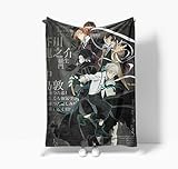 Xinchangda Bungo Stray Dogs - Manta de franela de forro polar súper suave con dibujos animados de Nakahara Chuuya/Dazai Osamu/Ranpo Edogawa