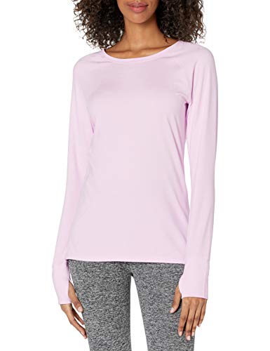 Image of Amazon Essentials Womens Brushed Tech Stretch Long-Sleeve Crewneck Shirt (Available in Plus Size)
