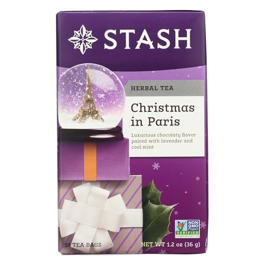 STASH TEA Christmas In Paris -Herbal Tea, 18 CT