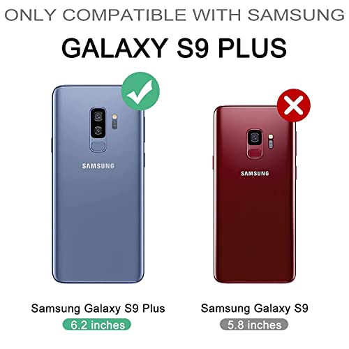 Dexnor for Samsung Galaxy S9+ Plus Case, [Built in Screen Protector and Kickstand] Heavy Duty Military Grade Protection Shockproof Protective Cover for Samsung Galaxy S9 Plus Army Green by Dexnor - Image 2