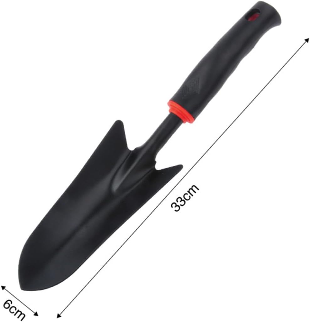 BESTonZON 6pcs Iron Garden Tool Shovel Hoe Rake Hoe Plastic Handle for Purpose Gardening