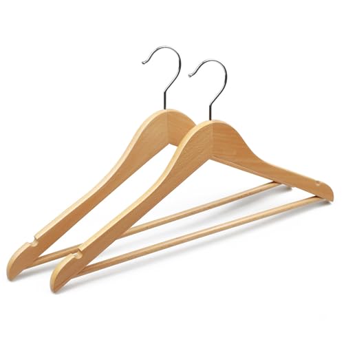 Bgrqriq WOODEN HANGERS 20 Pack Suit Hangers cover