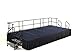 National Public Seating SG362404C-02-SB10 Stage Package with Gray Carpet44; Box Pleat Black Skirting - 24 x 96 x 144 in.