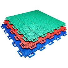 Modular Interlocking Floor Tiles Sports Flooring, School Kindergarten Amusement Park PP Splicing Waterproof Floor MatGreen,40PCS