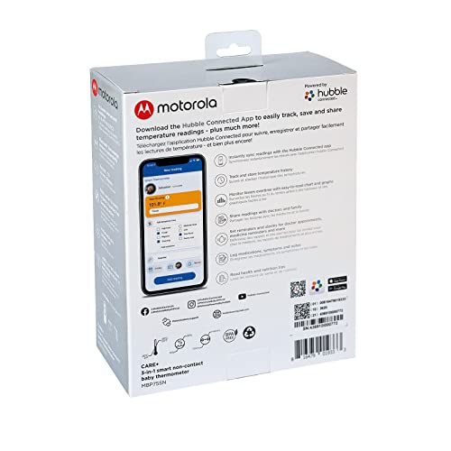 Motorola Mbp75Sn Care+ Non-Contact Smart Forehead & Liquid Baby Thermometer - Digital Handheld Clinical Device For Kids & Adults - Touchless Quick & Accurate Temperature Reader - Large Lcd Display #TOP2