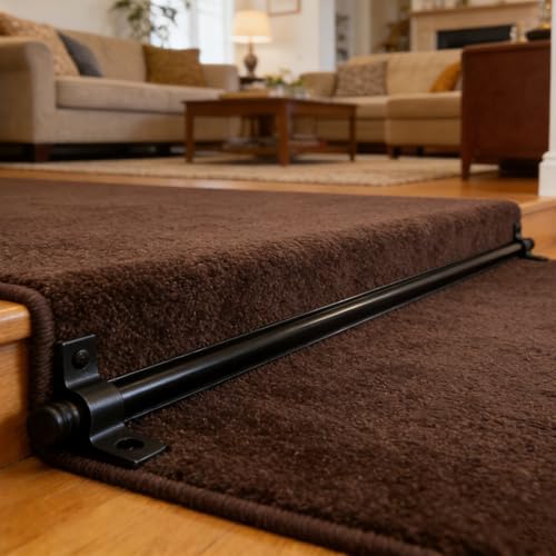 �K�i�J�[�y�b�g���b�h �u���b�N�X�e�b�v�J�[�y�b�g���b�h�Z�b�g�m���X���b�v�A���^���J�[�y�b�g�G�b�W���O�X�g���b�v�K�i�����i�[�Œ胍�b�h�A���B��/�z�e��/�z�[���V�t�g�h�~�K�i���ݔ|�[��(6 set,32in/81cm)