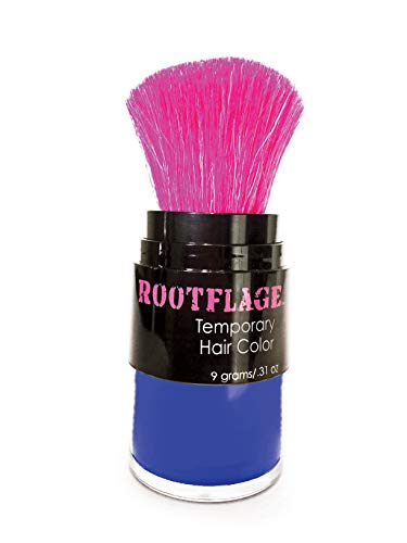 Rootflage Fun Temporary Hair Color- Works on Dark Hair (03 Blue Monday) Washes Out in 1 Shampoo