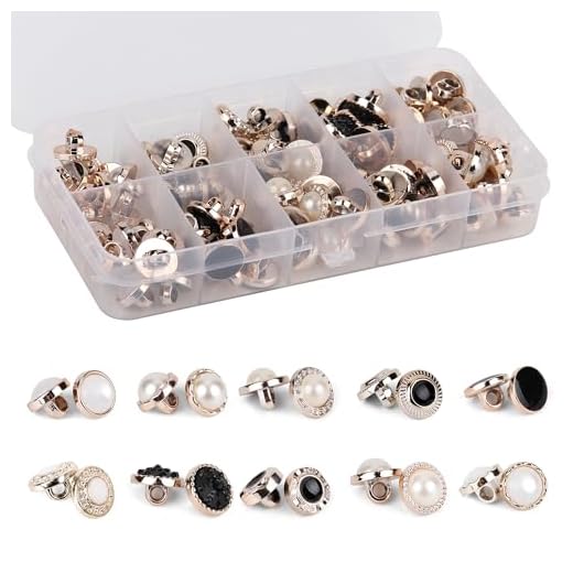 OELFFOW 100Pcs Round Assorted Pearl Buttons, Resin White Pearl Button, Vintage Clothes Sewing Button(10mm,11mm,12mm) with Storage Box, for Crafts Wedding Dress DIY Project