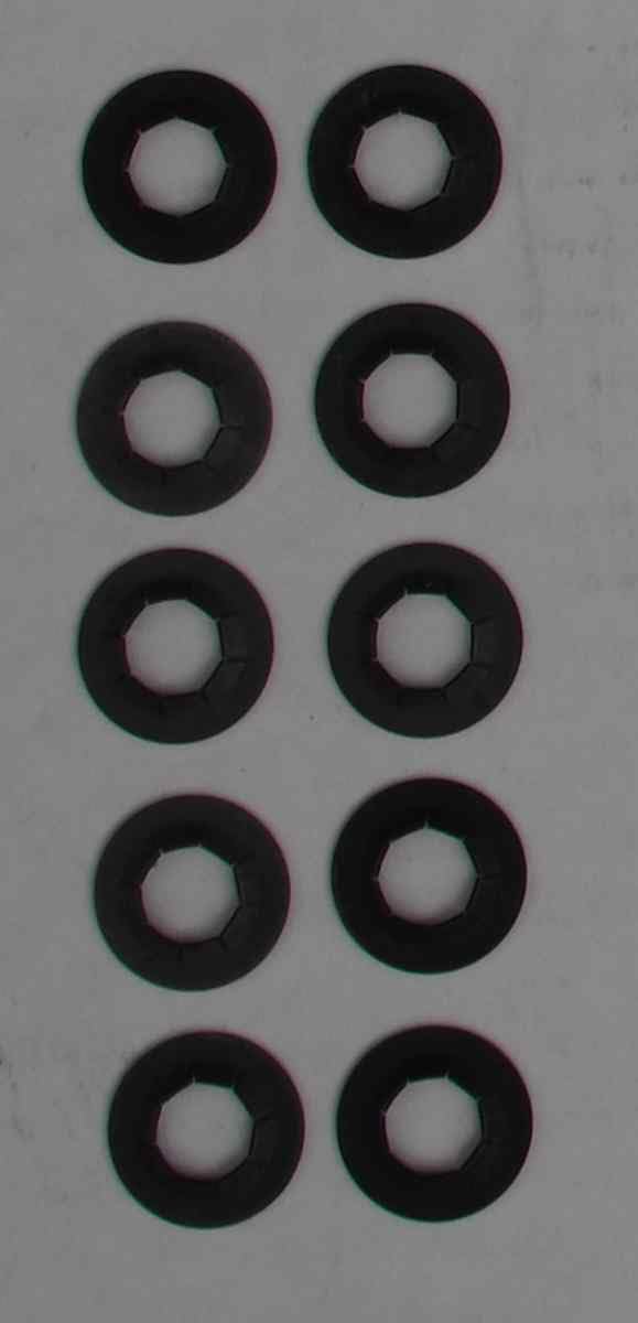 Wisemen Spring Steel Pushnut 3/8th Inch axle nut Push-Nut Black Pack of 10