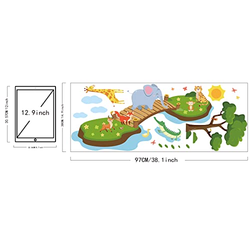 Vinilo Decorativo de Animales Puente Jungle 3D SUPERDANT miniatura 2