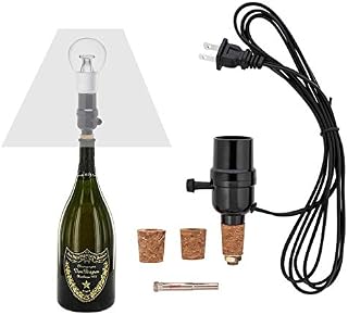 Bottle lamp kit, with 9mm Glass Drill bit, Works with Wine Bottle or