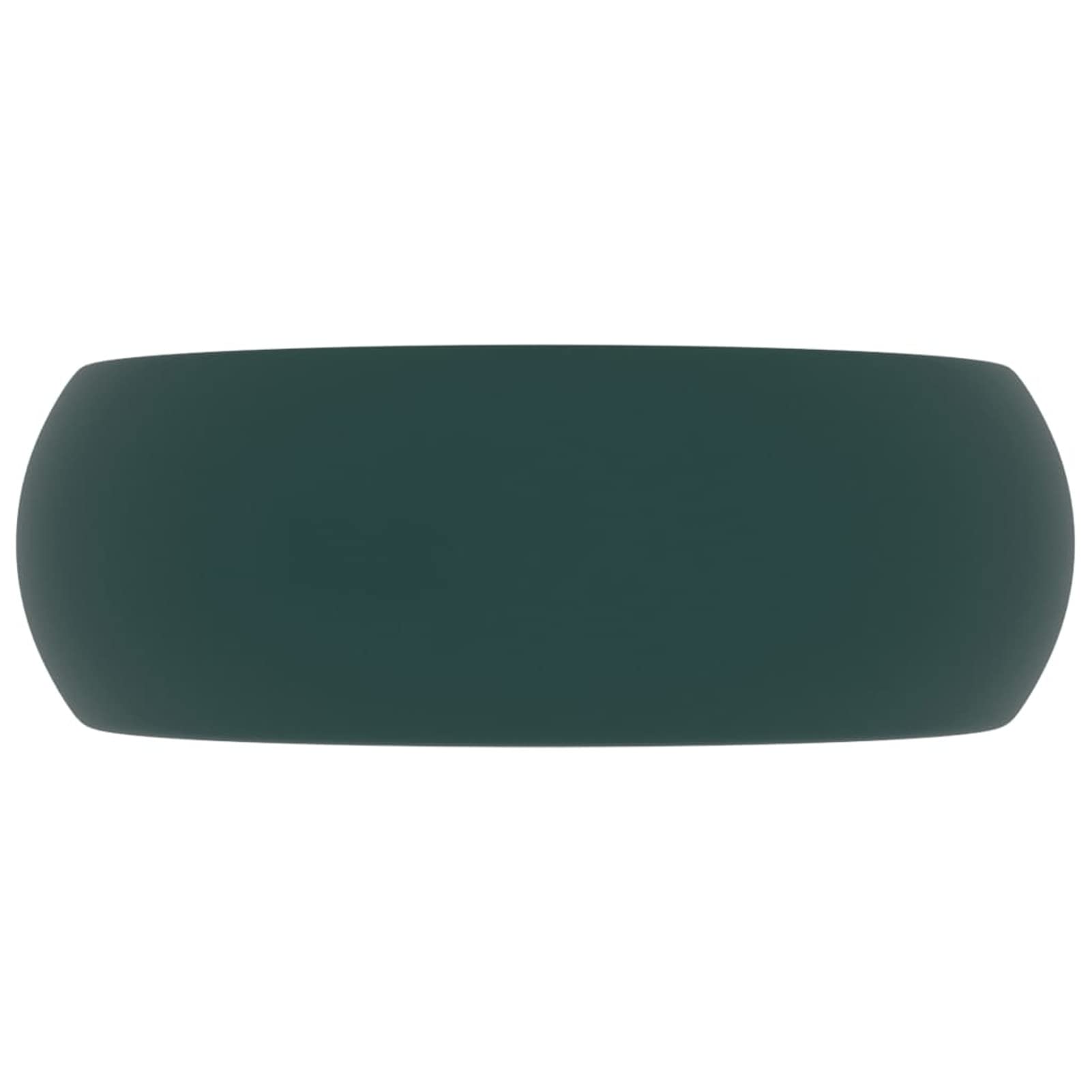 Homgoday Lavabo de lujo redondo de cerámica mate verde oscuro de 40 x 15 cm, fregadero de encimera para lavabo, lavabo para lavabo, lavabo de baño para guardarropa pequeño, accesorios tipo 1