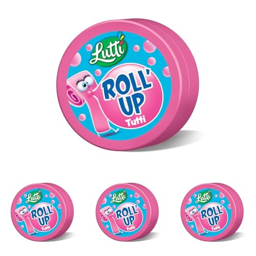 Lutti Roll'Up Tutti - 1 rouleau de 29g (Lot de 4)
