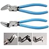 Diagonal Cutting Pliers Wire Flush Cutters Car Push Retainer Rivet Trim Clip Pry Puller Clips Panel Assortments Puller Auto Body Tools (Light Blue)