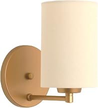 Arandela Dourada Com Cúpula Cru P/Quarto Cabeceira De Cama Cor:Dourado