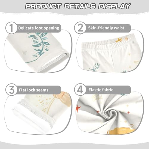 ZZKKO Girls Leggings Little Angel Toddler Girls Clothes Leggings for Girls Toddler Girls Leggings 3-4T3