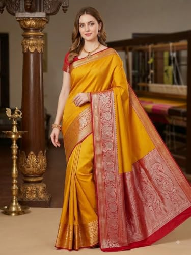 Generic silver kanchipuram silk saree – image 2