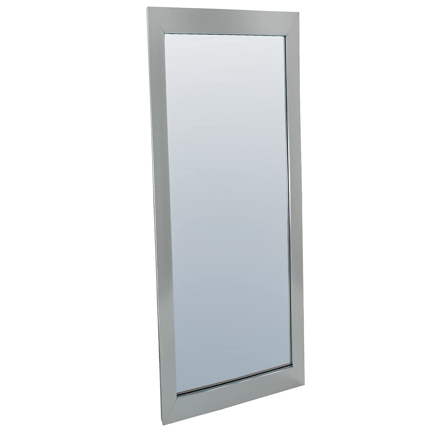 DANIEL JAMES Housewares Full Length Mirror Silver Long Wall Mounted Bathroom Bedroom Hallway Living Room