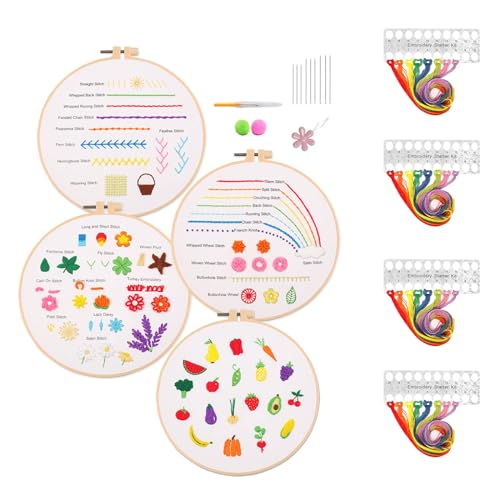 Kit broderie débutant pour apprendre 30 points sans stress
