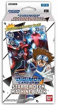 Digimon Card 2021 Digimon English TCG Starter Deck Machine Black - per Deck of 54 Cards