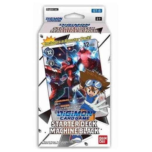 Digimon Card 2021 Digimon English TCG Starter Deck: Machine Black - per Deck of 54 Cards