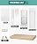 FANTREK Dog Door for Sliding Glass Door - Large Doggy Door for Sliding Door Insert -7 FT Pet Door for Patio Slider