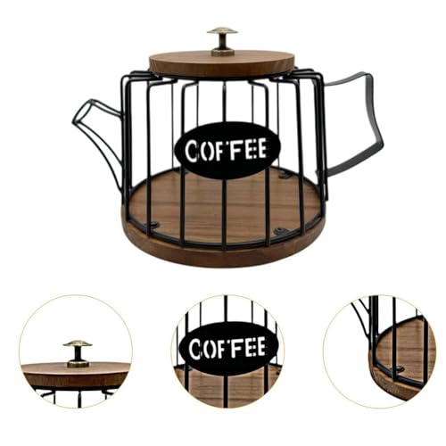 Accessoires de bar à café avec panier de rangement robuste pour maison
