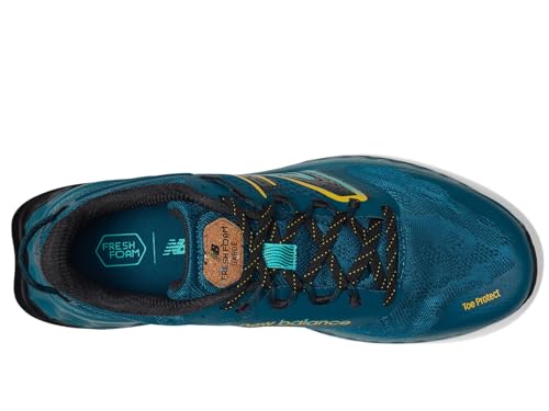 New Balance Tênis de corrida masculino Fresh Foam Garoe V1 Trail, Deep Sea/Cyber Jade/Gengibre Limão