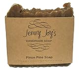 Jenny Joy's Pine Tar Soap for Men & Women, Organic Soap Bar, with Natural Woodsy Scent, Good for Moi