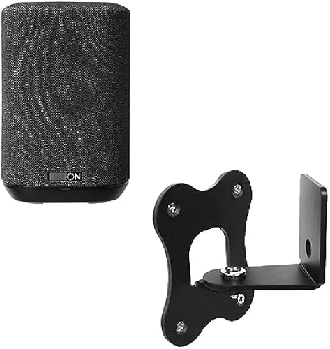Yaslayp Wall Mount Bracket for Denon Home 150 Wireless Speaker,Metal Bracket Compatible with Denon Home 150 Wireless Speaker Space Saving Smart Home Wall Stand Holder
