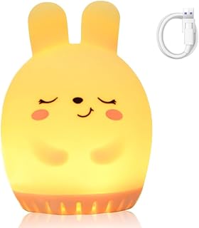 Weiches Silikon-Nachtlicht für Kinder, White Noise Machine Baby LED-Lampe mit weißem Rauschen und entspannenden Geräuschen, tragbare USB wiederaufladbar Nachtlichter für Babys Geschenk Mädchen Jungen