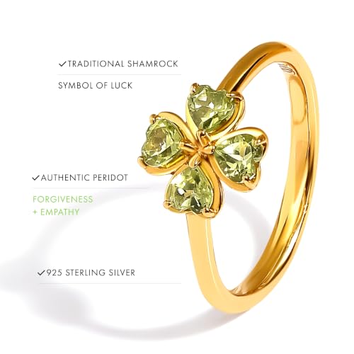 Moon Magic Authentic Peridot Ring for Women - Lucky Irish Shamrock Ring by Moon Magic - Used condition - Image 3