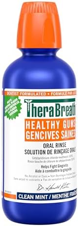 Therabreath Healthy Gums oral Rinse - Clean Mint | Zinc & Tea Tree Oil To Neutralize Bacteria & Restore Gum tissue | Certified Vegan, Gluten Free & Kosher, 16 ounces — view 6