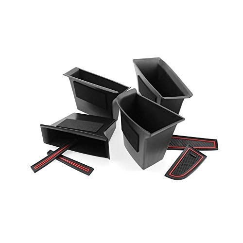 XEDLAMP Timone sinistro Auto Porta anteriore posteriore Pallet di stoccaggio su entrambi i lati Accessori for il riordino del negozio CX-30/, for Mazda 3 4th 2019 2020 Organizzatore per console centra