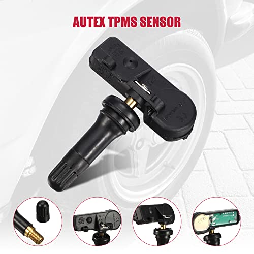 AUTEX TPMS Sensor Tire Pressure Sensor TPMS12 315MHz Compatible with Ford F150 F250 F350 Explorer Super Duty Escape Fusion Mustang Lincoln, Replaces# DE8T-1A180-AA 9L3Z-1A189-A, Set of 4