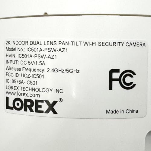 Lorex Connect 2K Indoor Dual Lens Wi-Fi 6 Camera | New Connect App | 360° Pan-Tilt | Person & Pet Detection | Color Night Vision | Instant Call | 2-Way Talk | Cloud & Local Storage Option thumbnail 13
