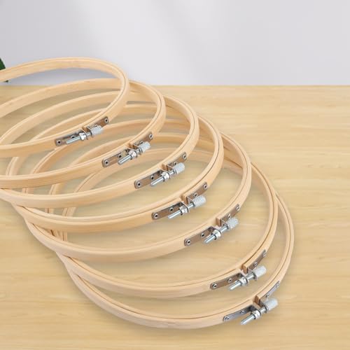 Miniatura 5 de Jmiatry 20 Piezas 20 Cm Bastidor Para Bordar, Bastidores Para Bordados, Bastidor De Bordado Para Manualidades Y Costura, Arte De Punto De Cruz