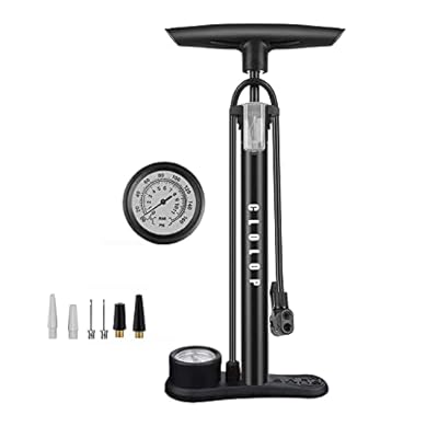 CLOLOP Bike Floor Pump with Gauge,Bike Air Pump Tire Pump Inflator, for Presta and Schrader Valve, Bicycle Pump, Ball Pump for All Bikes and Sports Balls
