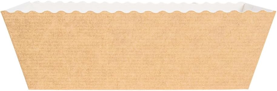 García de Pou – 300 Units – Baking Pastry Moulds 230 G/M2 16 x 8 x 6 cm Natural Kraft