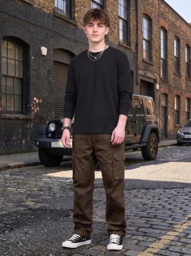 Image of Amazon Brand - INKAST Men Multi-Pocket Cargo Pants Casual Fit Trousers Stylish Cargo Trousers