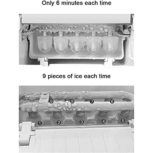 Fabricadora de hielo portátil para encimera 15KG miniatura 5