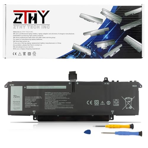 ZTHY P83V9 Laptop Battery Replacement for Dell Precision 5470 5480 5490 Series P154G P154G001 P154G002 0CDTT2 0YXP8T CDTT2 YXP8T 15.4V 72Wh 4442mAh 4-Cell