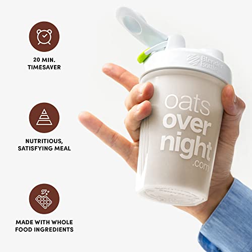 Oats Overnight Boston Cream - Overnight Oats with 20g Protein, High Fiber Breakfast Protein Shake - Gluten Free Oatmeal, Non GMO High Protein Oatmeal (2.7 oz per meal) (16 Pack)