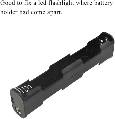 Miniatura 10 de HAHIYO Paquete de soporte de batería de 6V 4AA con alambre resistente Clapm Muelles flexibles de contacto Arneses integrados Baterías Caja Negra