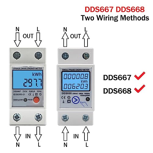 Mesure du KWh par ce wattmètre LCD avec bouton de réinitialisation - 7
