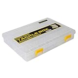 Maße: 25cm x 18cm x 4cm Spro Tackle Box 25x18x4cm - Angelbox für Kunstköder, Tacklebox für Wobbler, Gummifische & Blinker, Kunstköderbox, Köderbox