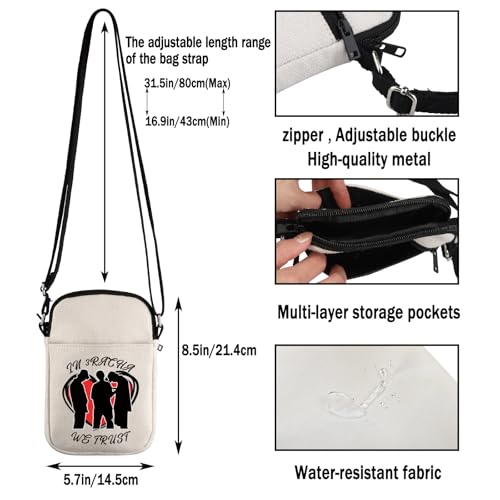 G2TUP K-hip-hop Inspired Gift In 3 We Trust Crossbody Bag K-hip-hop Fans Travel Bag South Korean Lover Gift3