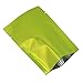 100 Pack Multi Sizes-Colors Mylar Foil Heat Sealable Bag Aluminum Foil Smell Proof Pouch Bulk Food Storage Central Vacuum Bag (Green, 2.4"x3.5" (1.97”x3.35” inner size))