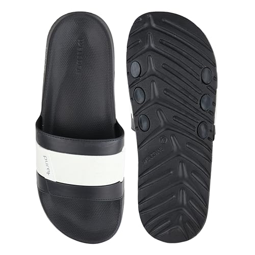 Image of URJO PURE-51 Men's Sliders /Slippers Lightweight Super Flexible Arch Support Durable Anti Skid & Stylish Dailywear Sliders /Slippers for Men (URJO by Welcome)